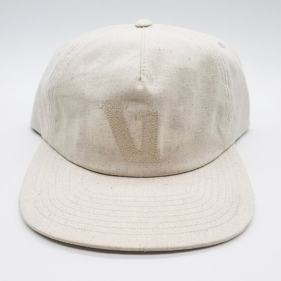 NEW Vuori V1 Embroidery Hat Natural Snapback Dad Hat Unisex Natural Hemp Organic - Picture 2 of 15